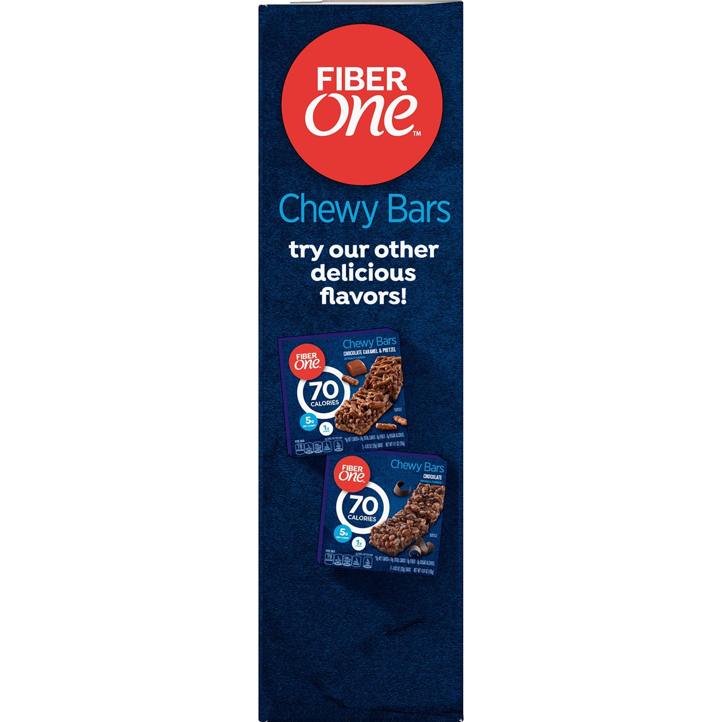 Fiber One 80 Calorie Chewy Bars, Chocolate Peanut Butter, Snack Bars, 5 Ct, 4.1 Oz