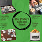 Snack Box Gift Basket, Birthday Gift for Men, Women, Food Care Package, Unique Tins of Assorted Nuts, Snacks in Stunning Case -