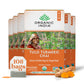 Organic India Tulsi Turmeric Chai Tea - Herbal Tea Bags with Ginger, Cinnamon, 18 Count (Pack of 6)