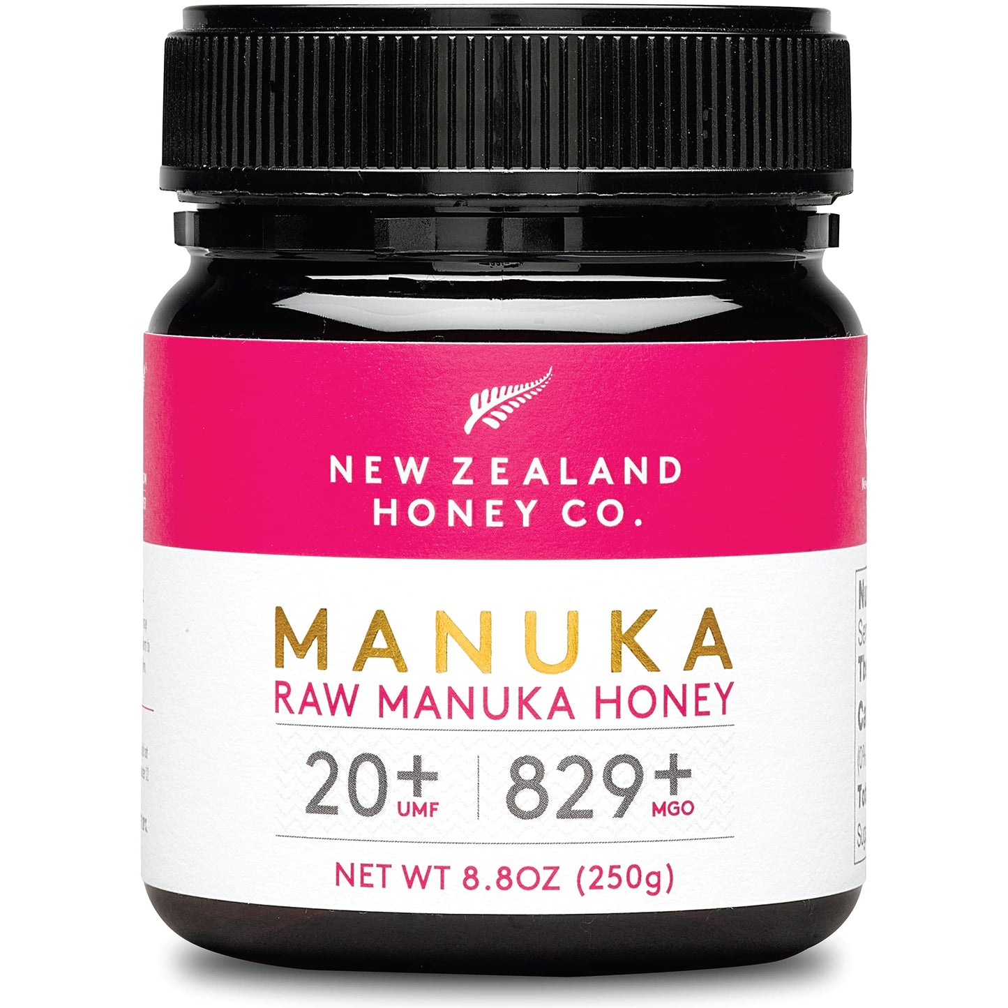 New Zealand Honey Co. Raw Manuka Honey Umf 20+ | Mgo 829+, Umf Certified / 8.8Oz