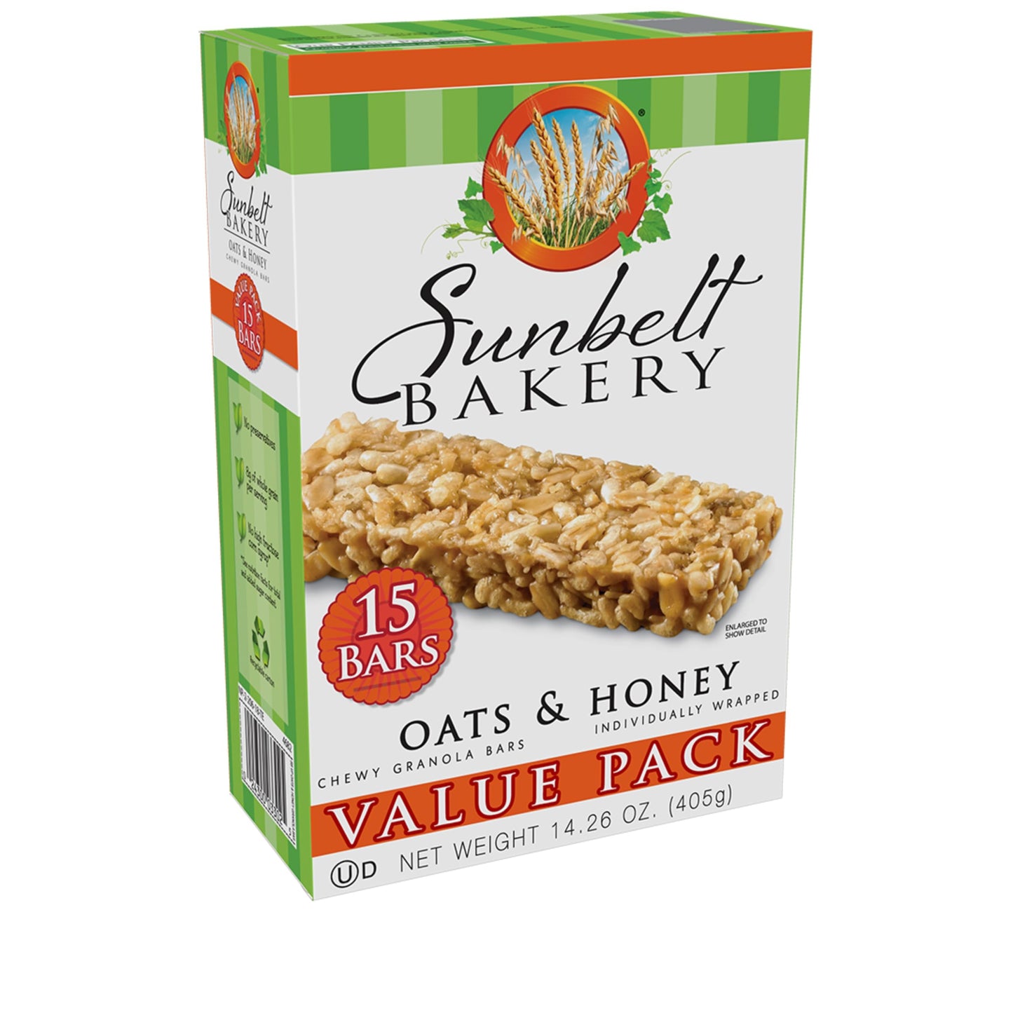 Sunbelt Bakery Value Pack Variety, 2 Boxes Each Of Oats & Honey, Fudge Dipped Chocolate Chip, and Chocolate Chip, 90 Piece Assor