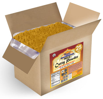 Rani Curry Powder Mild (10-Spice Authentic Indian Blend) 400Oz (25Lbs) 11.36Kg Bulk Box ~ All Natural | Salt-Free | No Chili Or