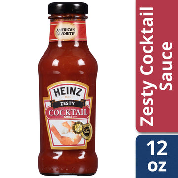 HEINZ Zesty Cocktail Sauce, 12 oz Bottle, Pack of 1