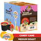 Crazy Cups Candy Cane Coffee Flavored Coffee Pods, Medium Roast Holiday Flavored Decaf Coffee, Festive Candy Cane Decaf Holiday Coffee For Keurig K Cup Malt-Inspired, 22 Count