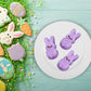 Needzo Purple Easter Bunny Marshmallow Candy, 3 Ounce (Pack Of 2)