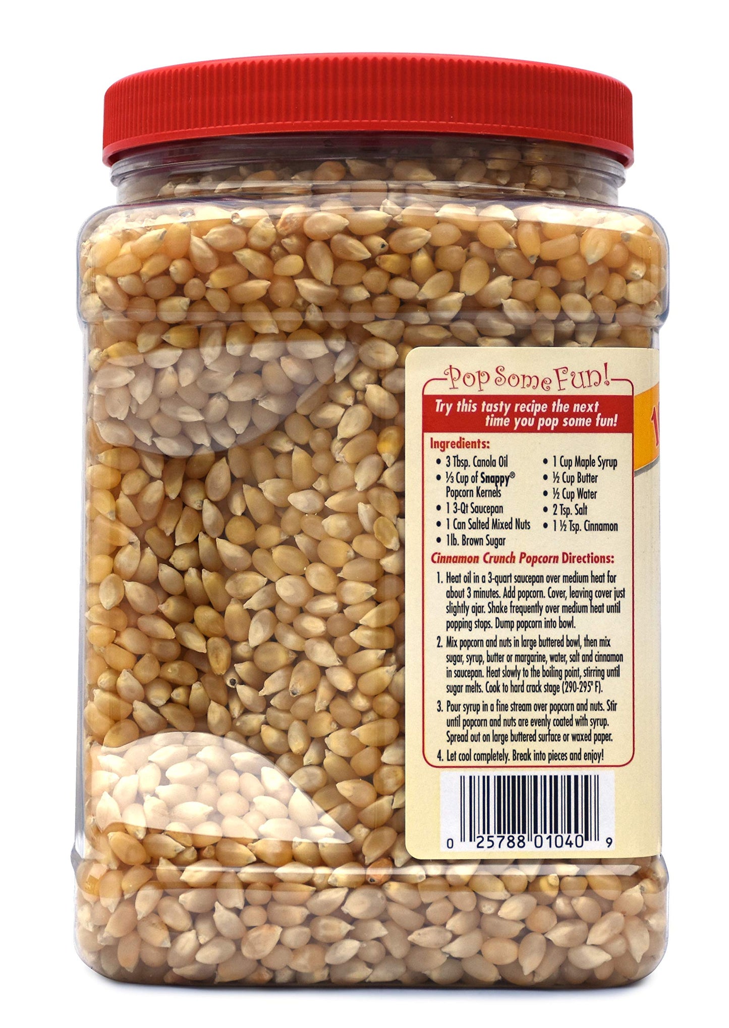 SNAPPY White Popcorn, 4 Pounds, 64 Ounce (Pack of 1)