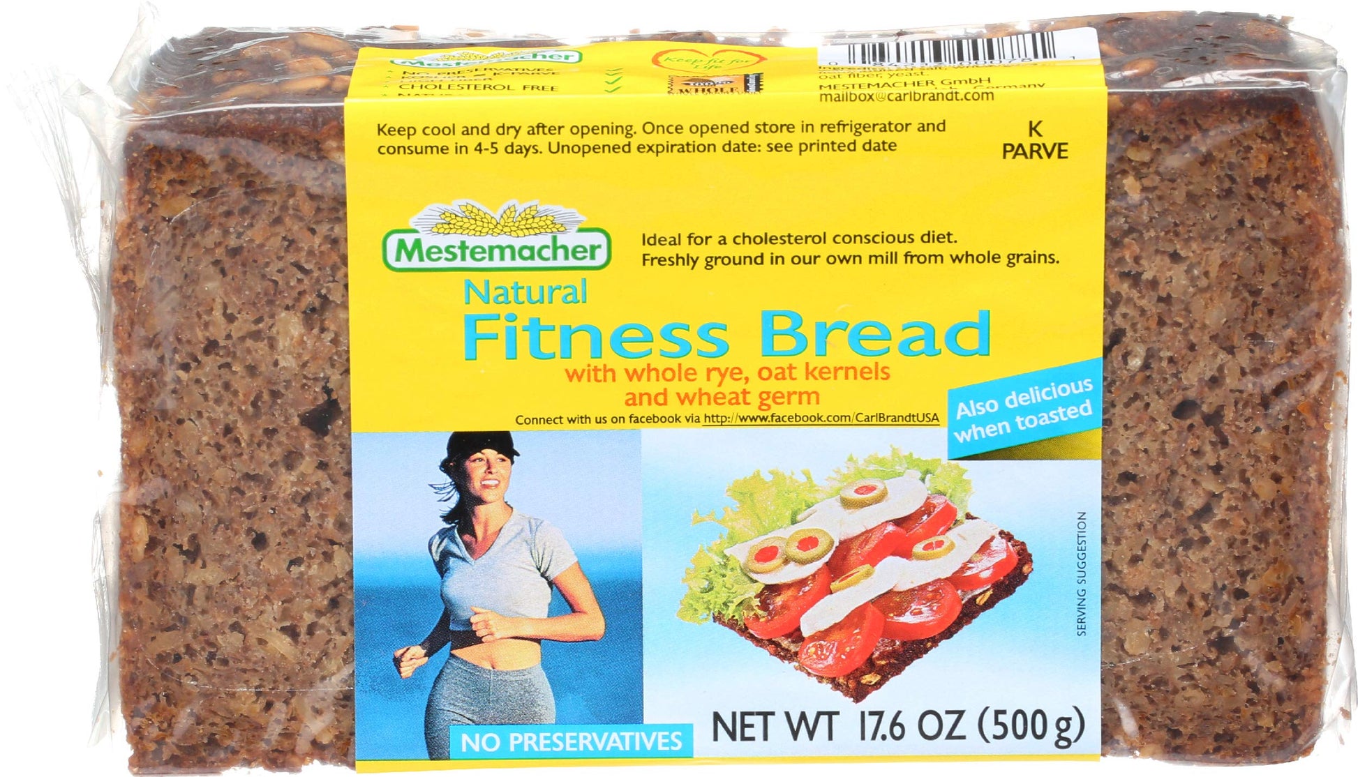 MESTEMACHER BREAD RTE FITNESS 17.6OZ