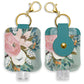 Studio Oh! Hand Sanitizer Holder With Travel Bottle Refillable Mini Bottle In Sunny Skies Ahead With Portable Keychain Holder Ke