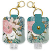 Studio Oh! Hand Sanitizer Holder With Travel Bottle Refillable Mini Bottle In Sunny Skies Ahead With Portable Keychain Holder Ke