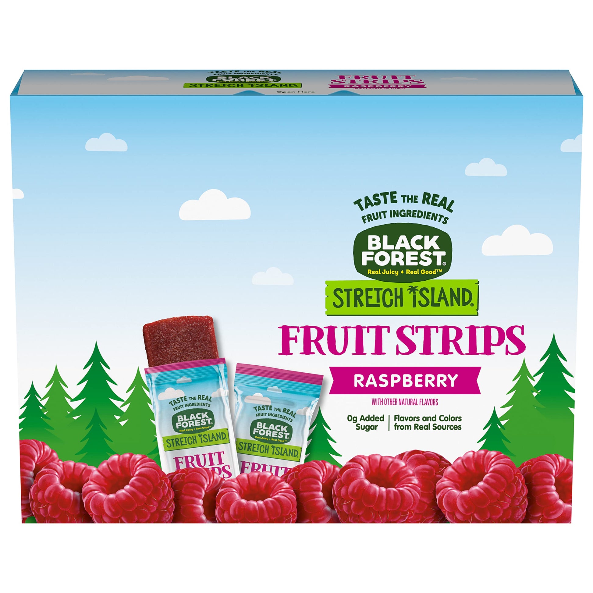 Black Forest Fruit Strips, Raspberry, 30 Count, 0.5 Ounce Each, Pack of 30