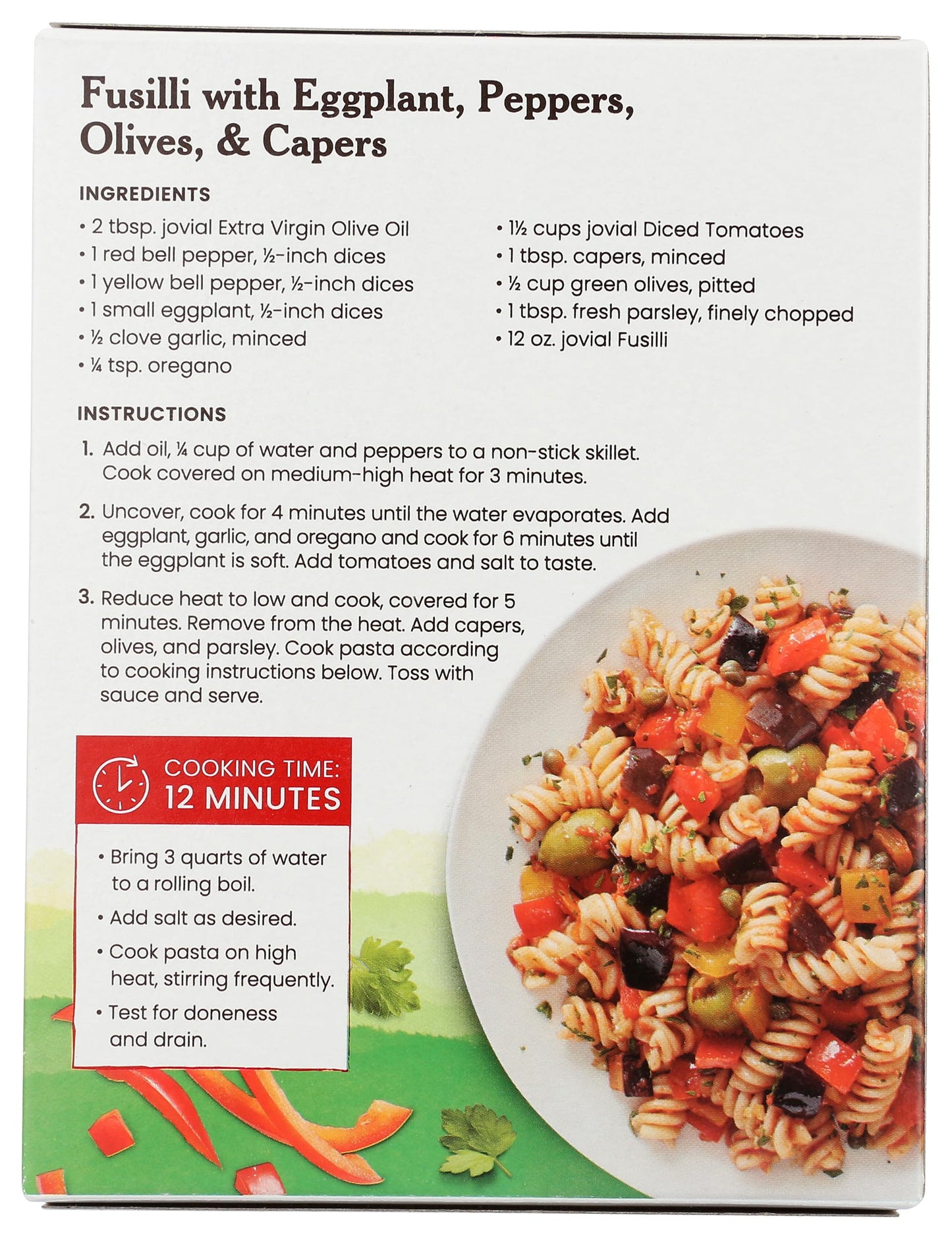 Jovial Pasta Brown Rice Organic Fusilli, 12 Oz
