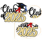 Gyufise 1 Pack Class Of 2025 Cake Topper Gold Glitter Diploma Cap 2025 Graduation Cake Pick Decoration For Senior High School University College Graduation Congrats Grad Party Decorations