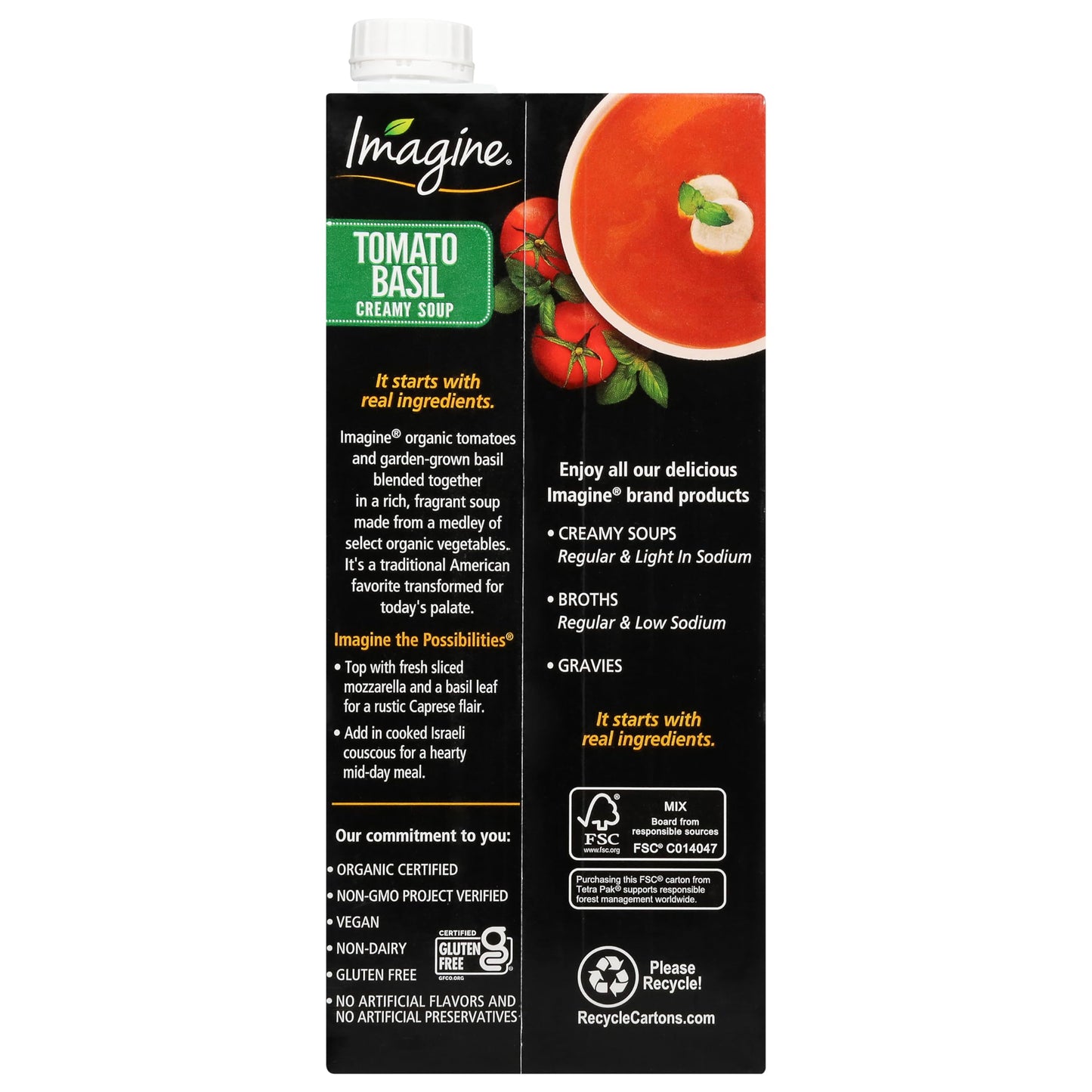 Imagine Organic Creamy Tomato Basil Soup 32 oz
