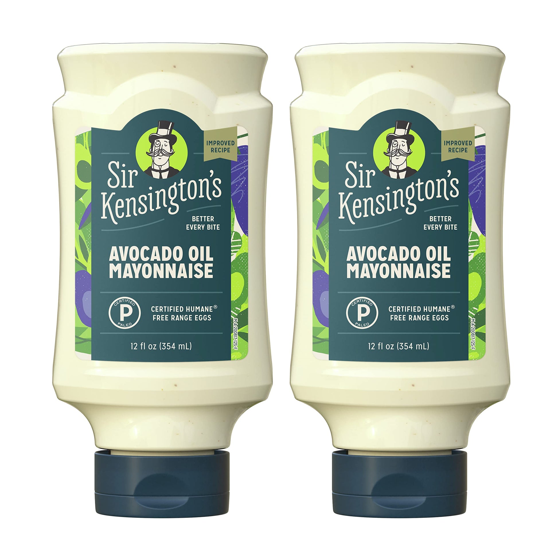 Sir Kensington'S Mayonnaise Avocado Oil Mayo 2 Count Keto Diet & Paleo Diet Certified Gluten Free & Non-Gmo Project Verified Con