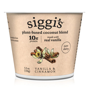 Siggis, High Protein Plant Based Blend Oz, Vanilla Cinnamon, 5.3 Ounce