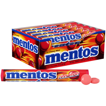 Mentos Halloween Trick Or Treat Candy, Mint Chewy Roll, Cinnamon, Individually Wrapped Bulk Candy For Adults & Kids, Party, Non-