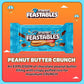 Feastables Peanut Butter Milk Chocolate Crunch Chocolate Bar, 1.24 Oz (35G), 24 Count