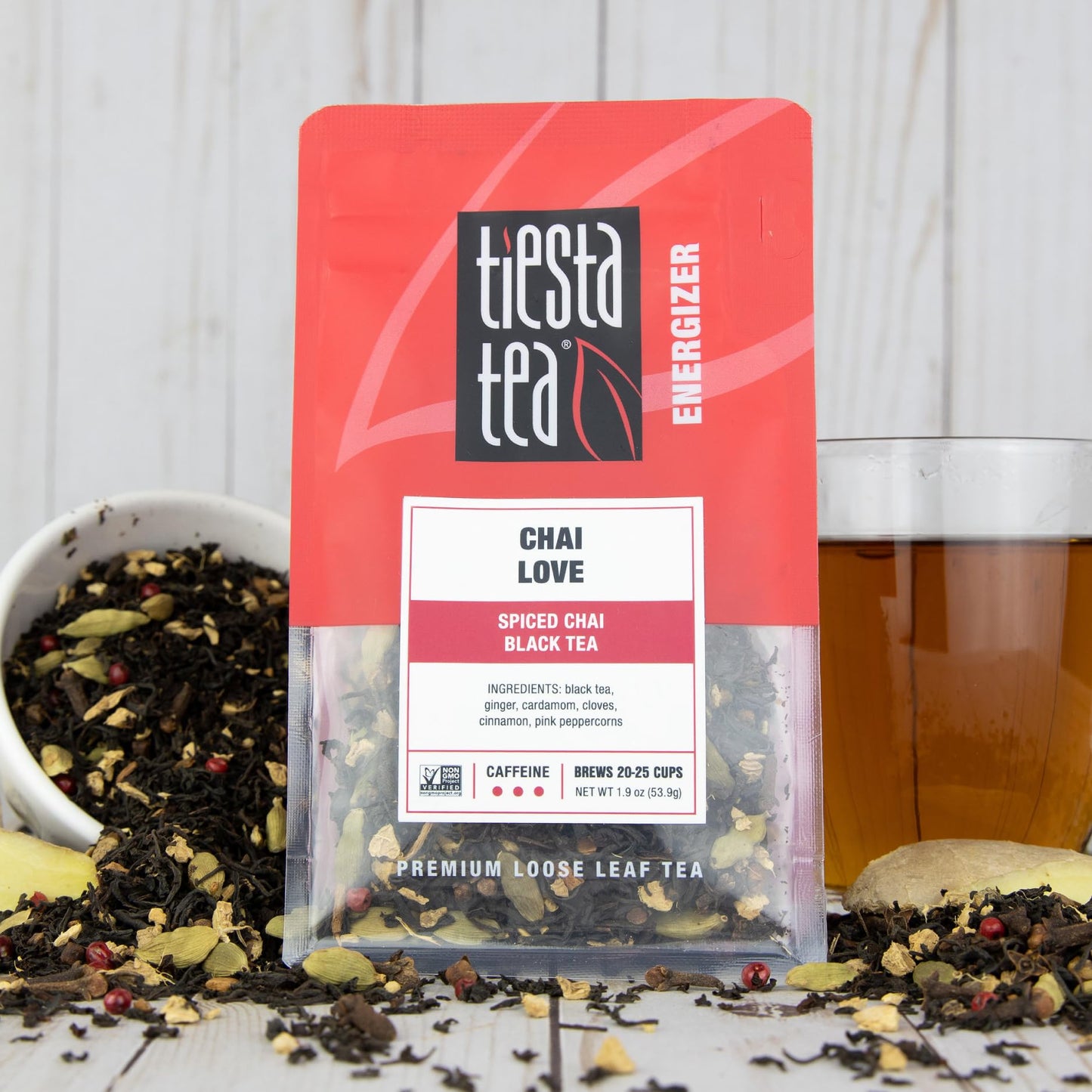 Tiesta Tea - Chai Love Tea | Spiced Chai Black Tea | Premium Loose Leaf Tea Blend | High Caffeinated Black Tea | Make Hot Or Ice