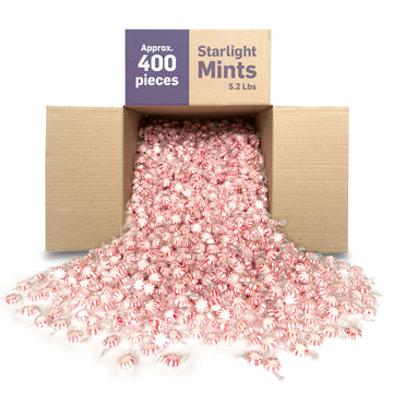 Colombina Starlight Breath Mints, Individually Wrapped Peppermint Hard Candies, Perfect for Christmas and Candy Dishes, Candy Bu