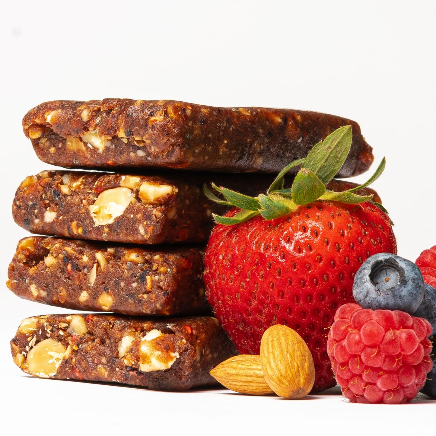 jonesbar Organic Plant Based Protein Bars, Berries and Almonds, Vegan, Gluten Free, 12 Count