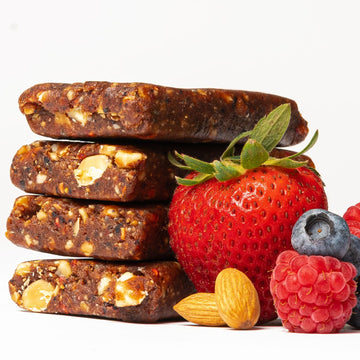 jonesbar Organic Plant Based Protein Bars, Berries and Almonds, Vegan, Gluten Free, 12 Count