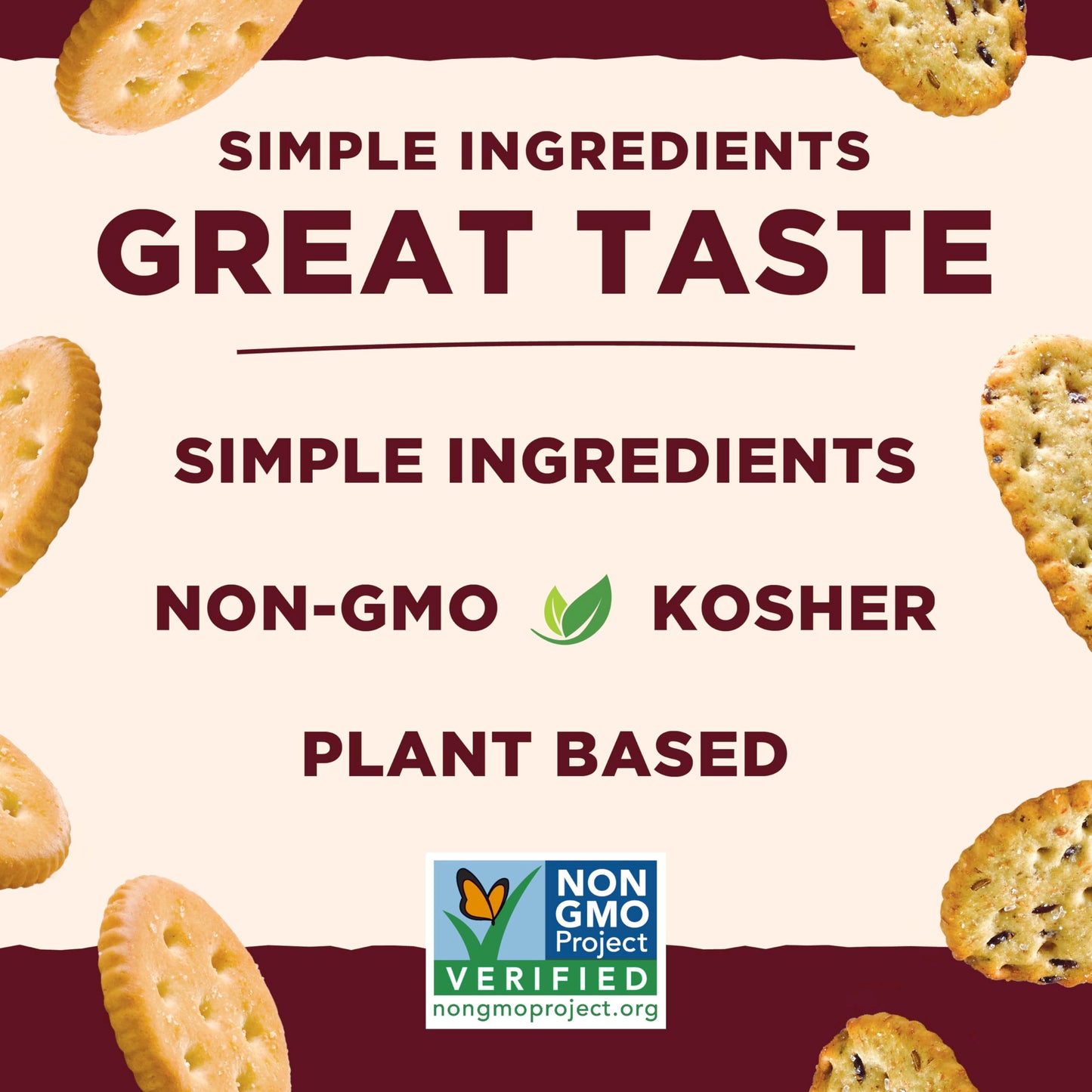 Back to Nature Classic Round Crackers - Dairy Free, Non-GMO, Made with Wheat Flour & Sea Salt, Delicious & Quality Snacks, 8.5 O