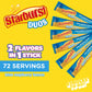 Starburst Duos Singles To Go Powdered Drink Mix, Blue Raspberry Lemon, 12 Boxes With 6 Packets Each - 72 Total Servings, Sugar-F