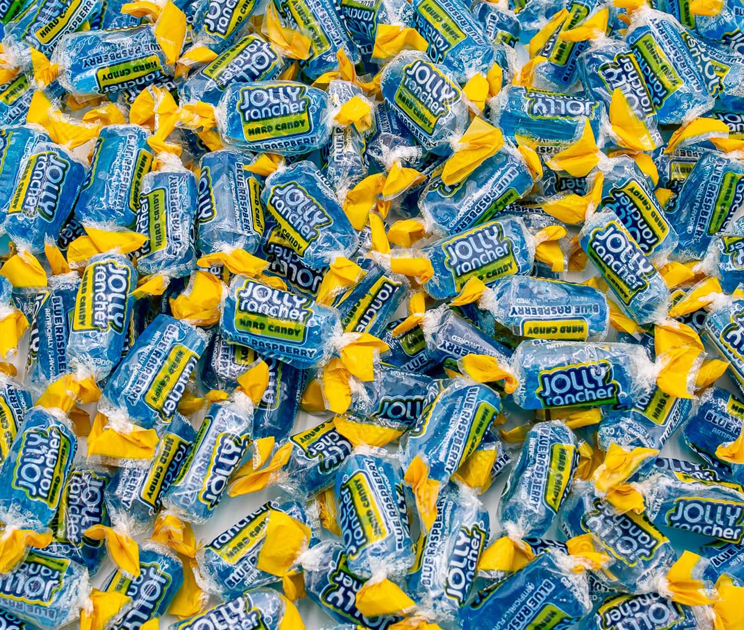 Blue Raspberry Jolly Rancher Hard Candy Original Flavor 1 Lb - Bulk Bag, Individually Wrapped (74 Pieces)