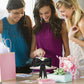 YCTHUNFISH 2 Pack Pink Bow Cake Topper Kit - EVA Foam Bowknot for Birthdays, Baby Showers, Weddings - Oversized Black Bows