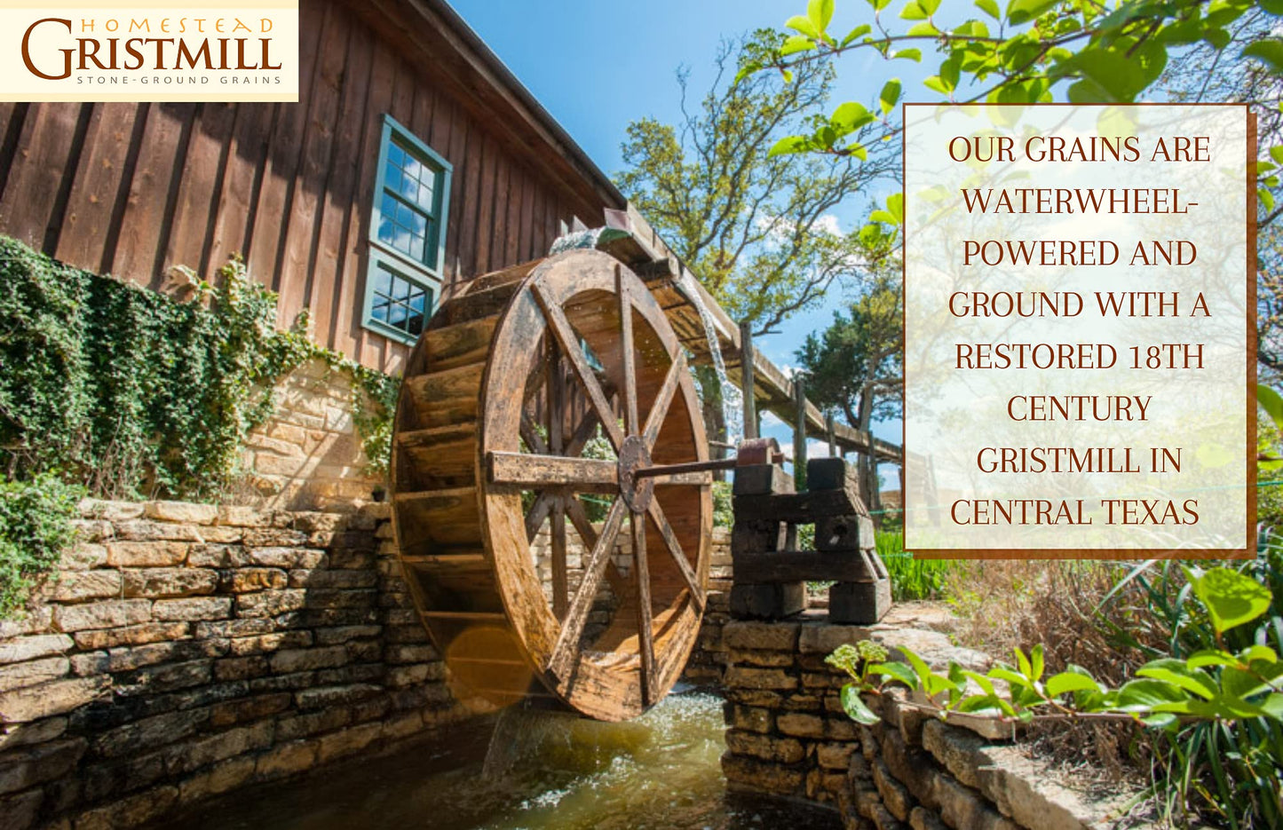 Homestead Gristmill Stone Ground White Cornmeal - Non-Gmo, Chemical-Free Finely Ground Corn Meal- Long Shelf Life - Made In The