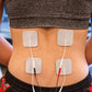 Reserv 2'' X 2'' Premium Re-Usable Self Adhesive Electrode Pads For Tens/Ems Unit, Fabric Backed Pads With Premium Gel (White Cl