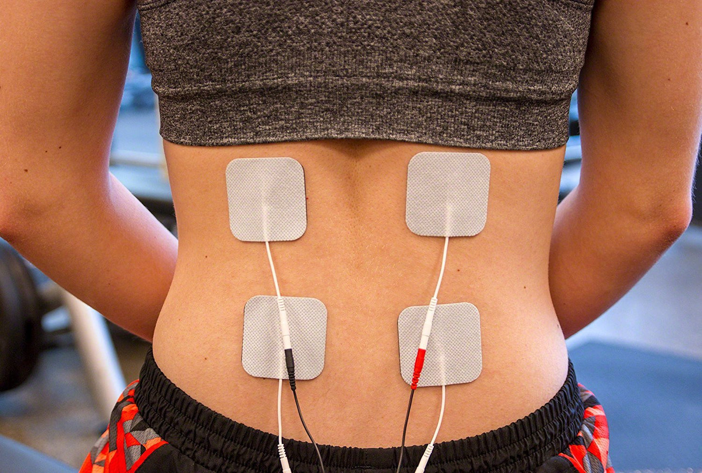 Reserv 2'' X 2'' Premium Re-Usable Self Adhesive Electrode Pads For Tens/Ems Unit, Fabric Backed Pads With Premium Gel (White Cl
