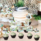 Mallard Duck Baby Shower Decorations - Joybileefun 40Pcs One Lucky Duck Birthday Decorations Cupcake Toppers Hunting Birthday Pa
