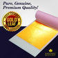 BARNABAS BLATTGOLD Edible Gold Leaf Sheets, 24K Transfer Leaf, 3.1 inch, 10 Sheets