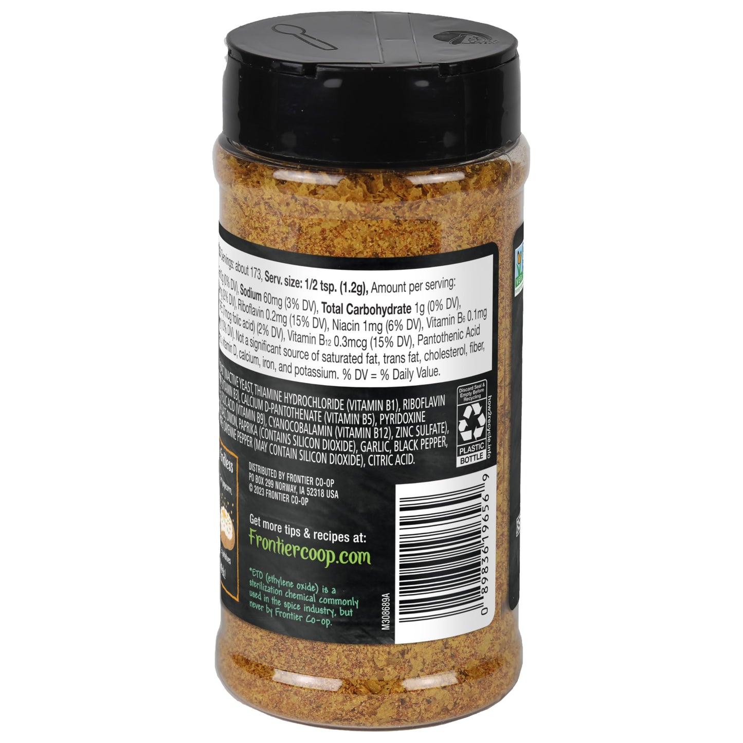 Frontier Nacho Spice Nutritional Yeast, 7.3 Oz