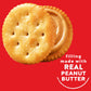 RITZ Peanut Butter Sandwich Crackers, 96 Snack Packs (6 Boxes, 6 Crackers Per Pack)