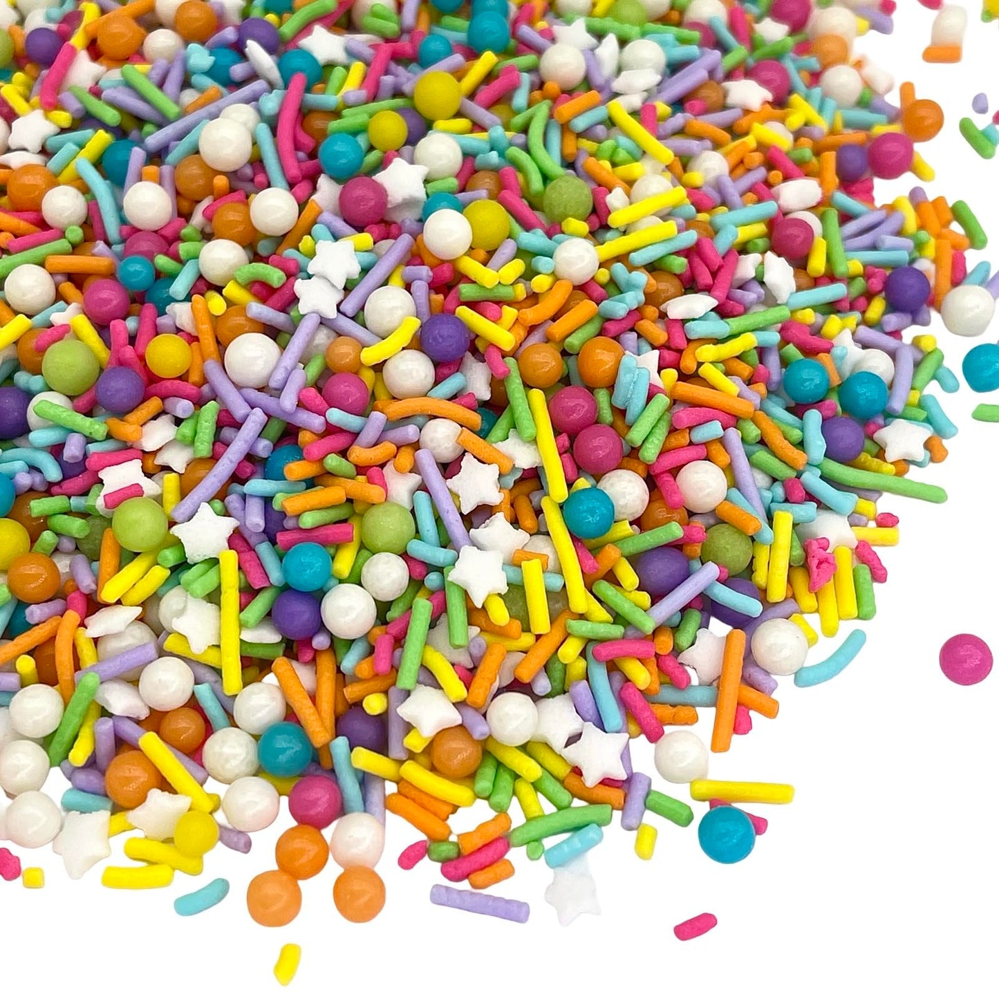 Manvscakes Edible Cake Sprinkles, Gluten Free, 4 Ounce, Rainbow Color, Perfect for Cookies and Desserts