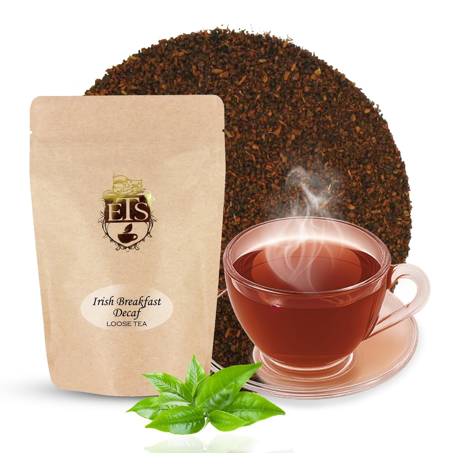 English Tea Store Loose Leaf Decaf Irish Breakfast Tea, 4 Ounce