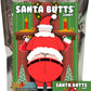Santa Butts Gummy Cherry Fruit Jelly Disks Funny Unique Christmas Stocking Stuffer Candy Gag Gift For Teens, Girls, Boys And Kids (5.5 Ounce)
