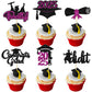 Gyufise 24Pcs Graduation Cupcake Toppers 2025 Purple Glitter Class of 2025 Cupcake Toppers Finally I Did It Grad Cap Diploma Cup