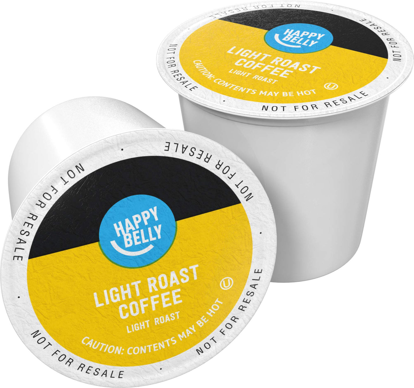 Happy Belly Light Roast Coffee Pods, Compatible with Keurig 2.0, 100 Count