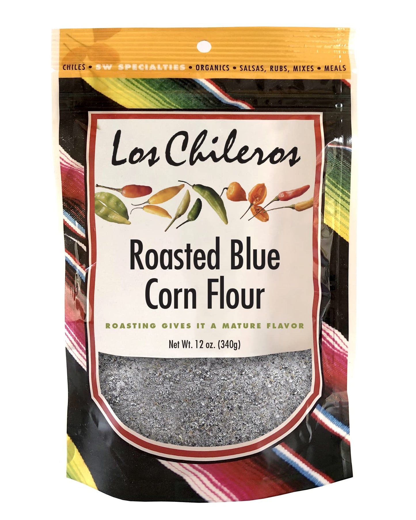 Los Chileros Blue Corn Flour, 12 Ounce