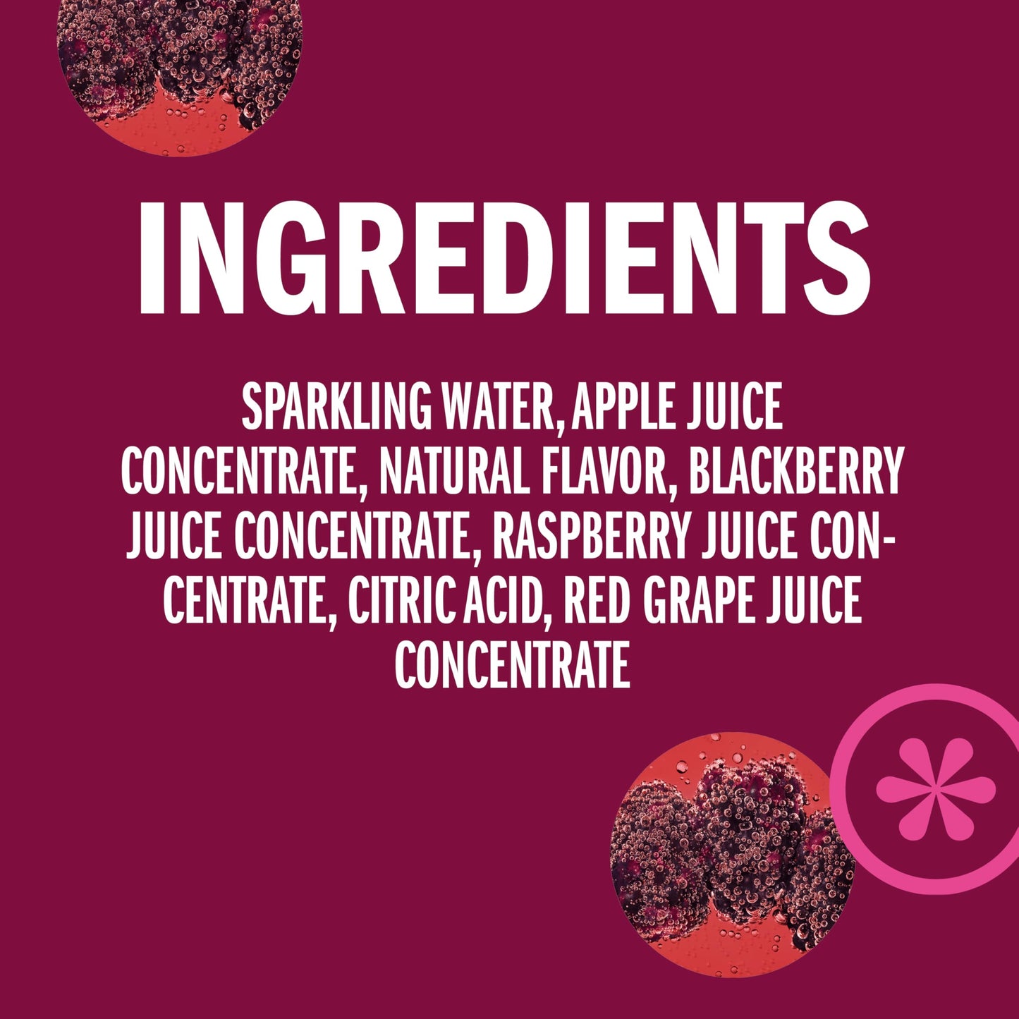 IZZE Sparkling Juice Beverage Blend, Blackberry, No Sugar Added, 8.4 FL OZ, 6 Cans
