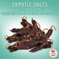 Amazing Chiles & Spices Dried Chipotle Morita Chile Peppers - Smokey Flavor, Medium to High Heat, 4 oz Resealable Bag