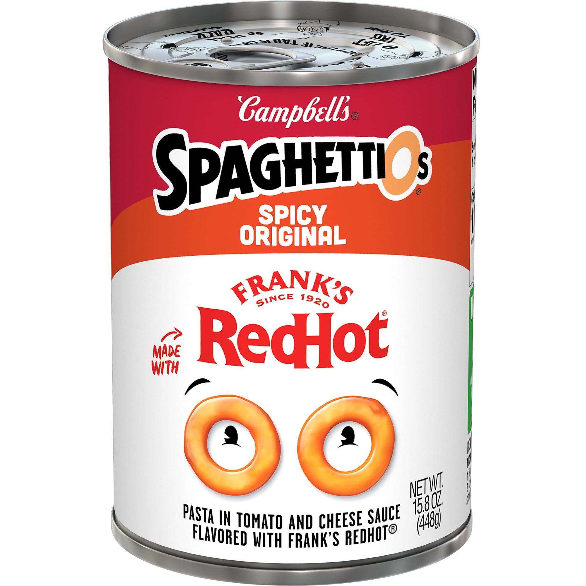 Spaghettios Spicy Original Made With Frank'S Redhot, Canned Pasta, 15.8 Oz Can
