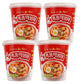 LENITH Pokpoong Instant Korean Street Food 4 Cups, Sweet and Spicy Gochujang Sauce Tteokbokki in Cup, K-Food Original Flavor, Ri