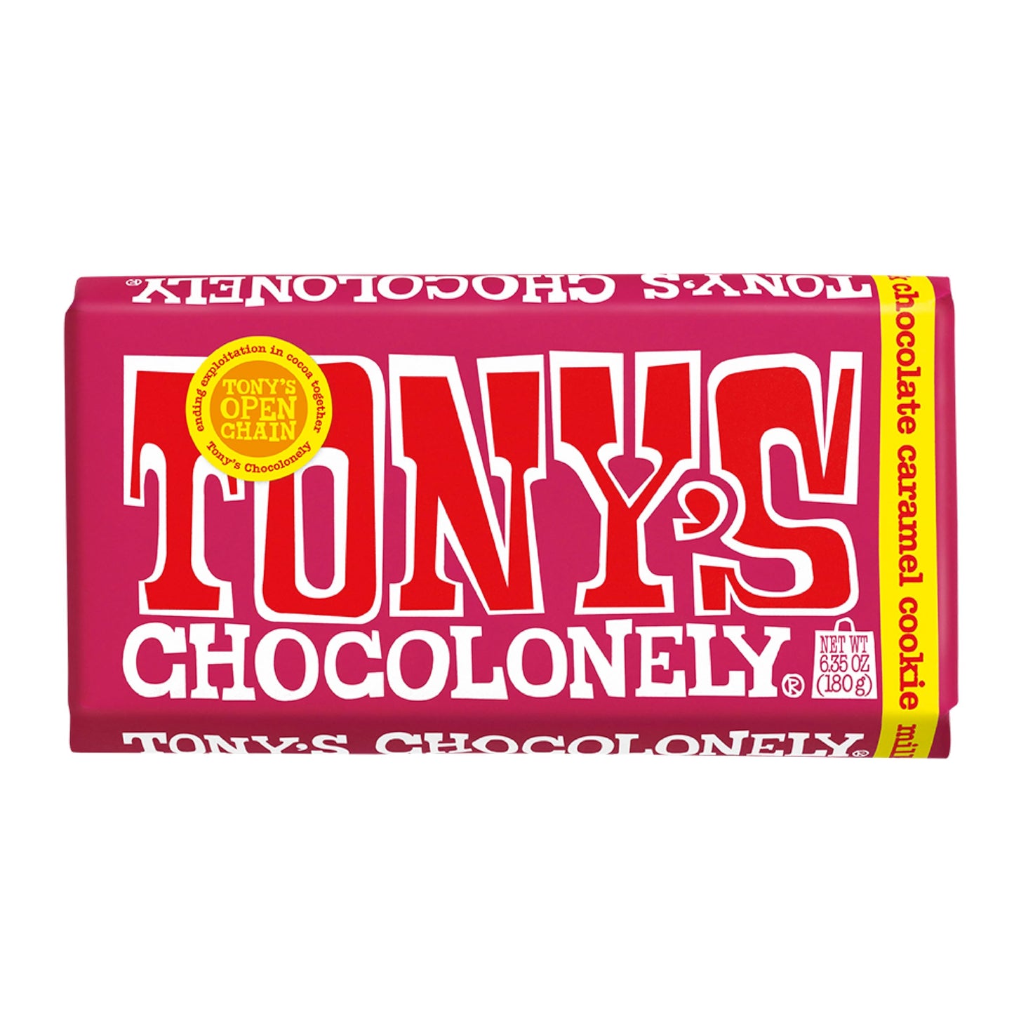 Tony'S Chocolonely Milk Chocolate Caramel Cookie Bar Belgium Chocolate, No Artificial Flavoring, Fairtrade & B Corp Certified - 