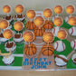 24Pcs Basketball Cupcake Toppers Star Sports Ball Cupcake Picks Baby Shower Basketball Sports Players Theme Birthday Party Cake