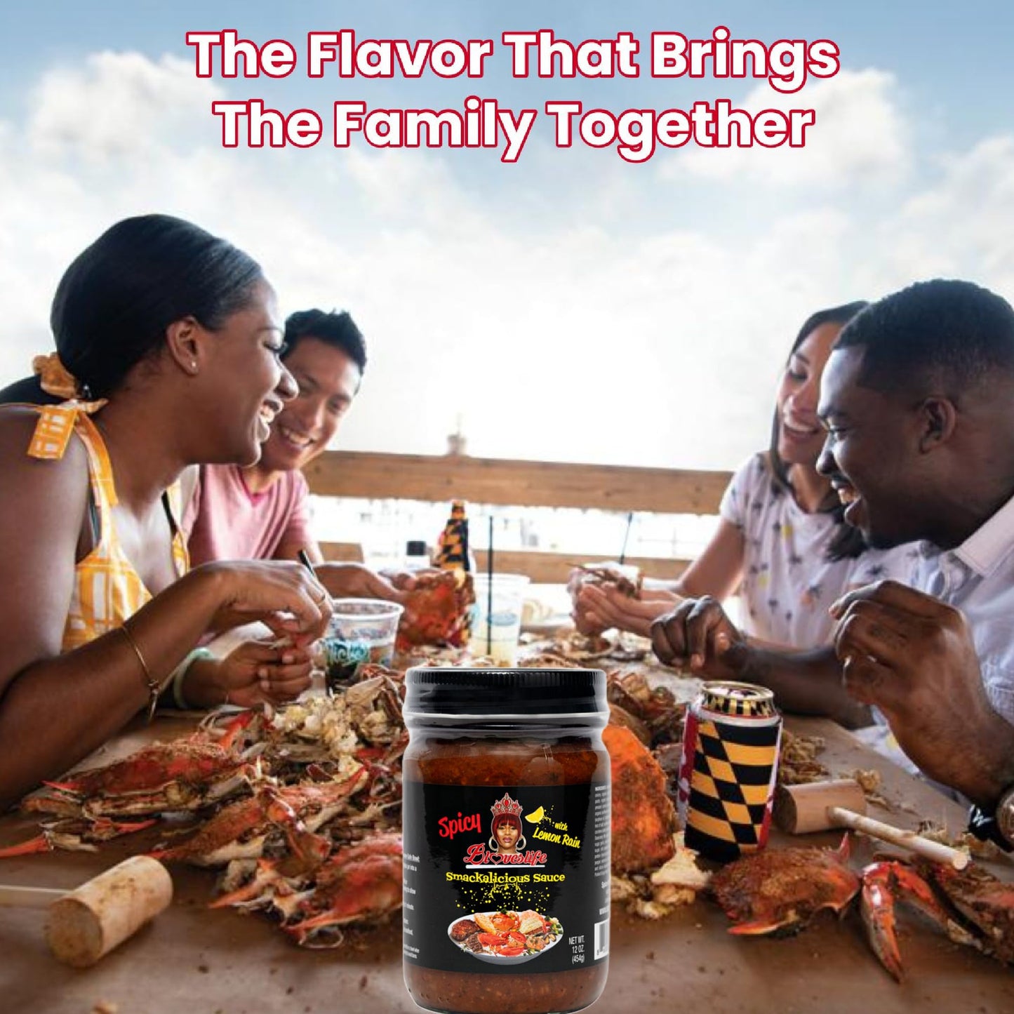 Smackalicious Seafood Sauce (Spicy) With Lemon Rain