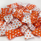 Peppermint 100 Count Wrapped In Orange Polka Dot Candy Wrapper - Mint Candy